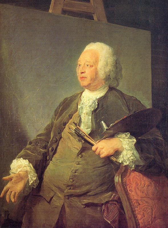 PERRONNEAU, Jean-Baptiste Portrait of the Painter Jean-Baptiste Oudry oil painting image